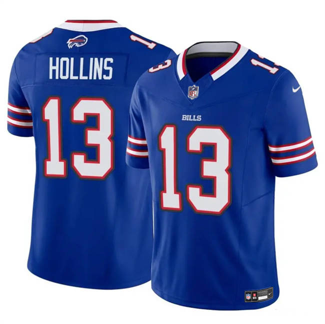 Men's Buffalo Bills #13 Mack Hollins Blue 2024 F U S E  Vapor Untouchable Limited Stitched Football Jersey
