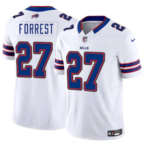 Men's Buffalo Bills #27 Darrick Forrest White 2025 F U S E  Vapor Untouchable Limited Football Stitched Jersey